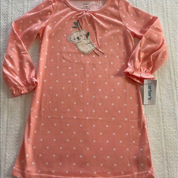 Carter's Little Girls 2-Pack Koala Sleep Gown Set Size 2-3 - Picture 4 of 7